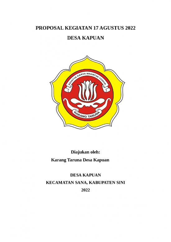 picture Proposal Karang Taruna 25759 | 2 17 Agustus Contoh Proposal Kegiatan Di Lingkungan Masyarakat
