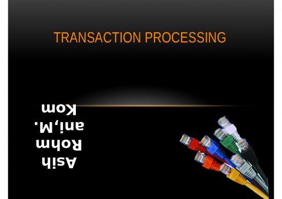 picture Powerpoint Manajemen Pemasaran 24145 | Bab Vitransaction Processing