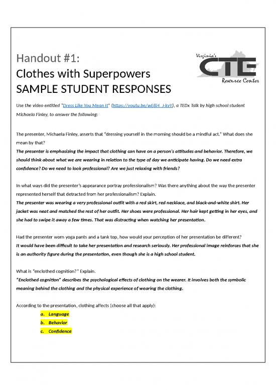 picture_Clothes With Superpowers Handout Sample