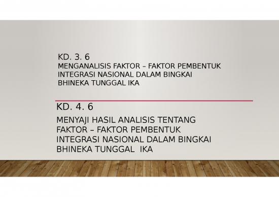 picture Integrasi Nasional 26378 | Kd Faktor Pembentuk Integrasi Nasional Pertemuan 1