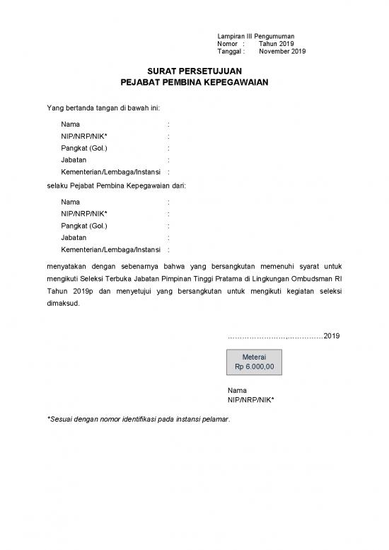 picture Surat Persetujuan Id 24700 | Lampiraniii Suratpersetujuan Ppk