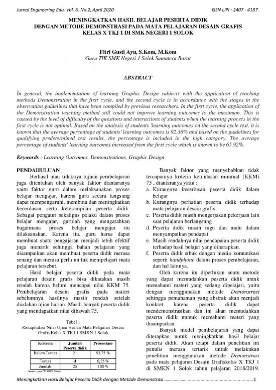 picture Download Jurnal Gratis Pdf 24935 | Meningkatkan Hasil Belajar Peserta Didik Dengan Metode Demonstrasi Pada Mata Pelajaran Desain Grafis Kelas X Tkj 1 Smk Negeri 1 Solok