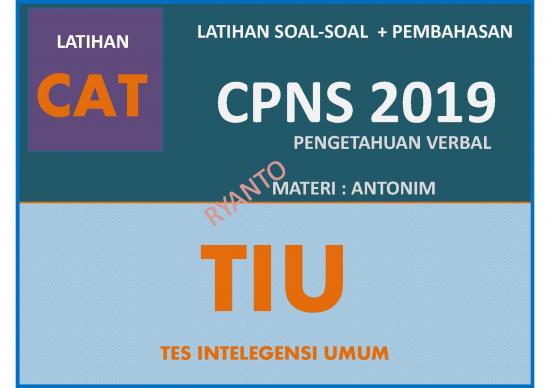 picture Kumpulan Soal Cpns Pdf 26471 | Mod Tiu Verbal Antonim Cpns 2019