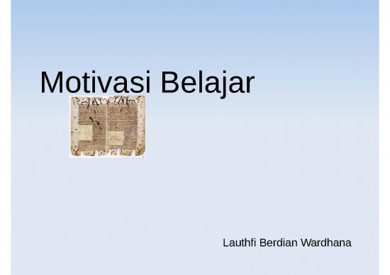 picture Pendidikan Ppt 25521 | Motivasi Belajar