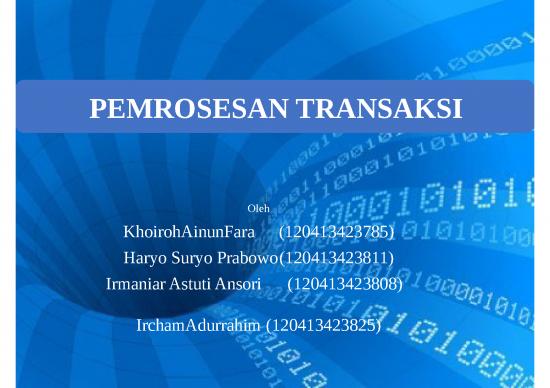 picture_Powerpoint Manajemen Pemasaran 24151 | Pemrosesan Transaksi 1
