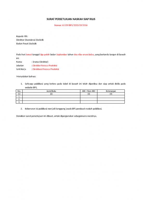 picture Surat Persetujuan Id 24706 | Persetujuan Naskah Siap Rilis