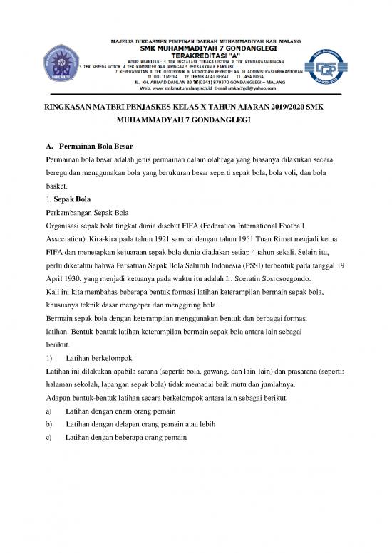 picture_Materi - Kelas X Id 26106 | Ringkasan Materi Penjaskes Kelas X Dan Xi Tahun Ajaran 2020 Fathur Rozi