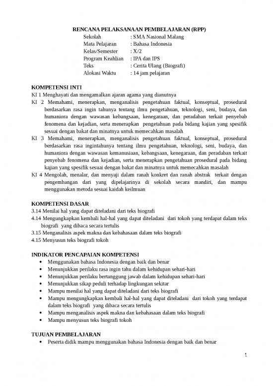 picture Teks Biografi Id 25232 | Rpp Bhs Indo Kelas X 2018 2019 Cerita Ulang Biografi Binti Muroyyanatul A