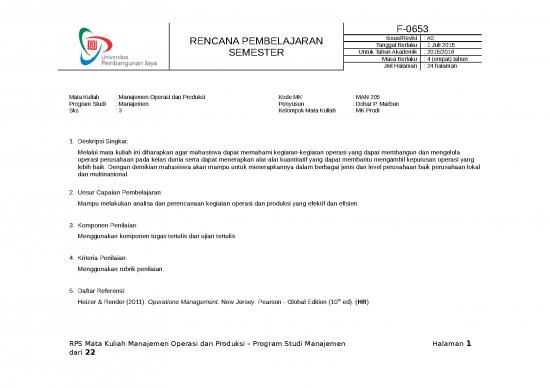 picture1_Manajemen Operasi Heizer 25115 | Rps Mgt209 Rps