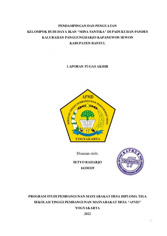 picture_Laporan Pdf 25499 | Setyo Raharjo 16330329