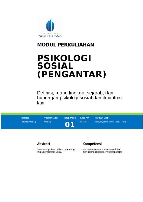 picture_Sri Wahyuning Astuti   Psikologi Sosial &brvbar;modul Psikologi Sosial 
