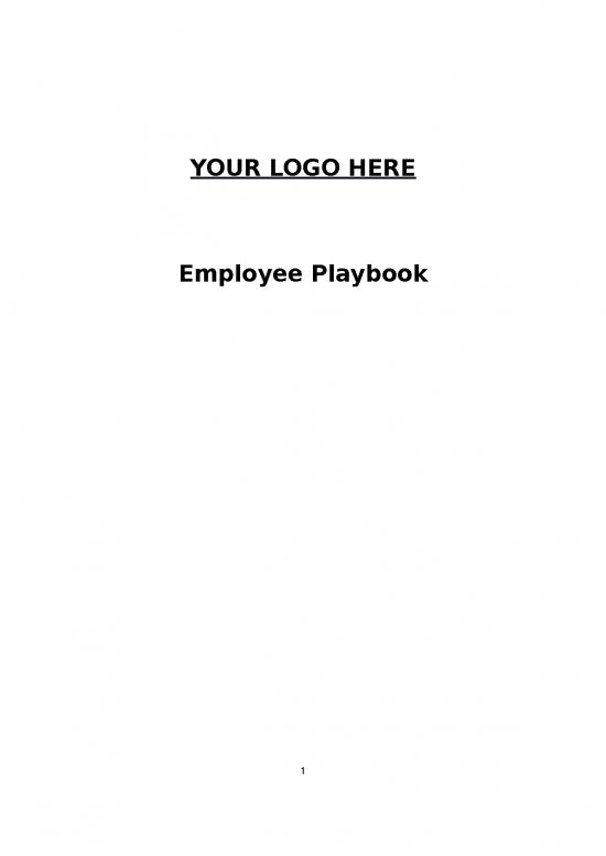 picture Playbook 23937 | Staff Playbook Template Doc