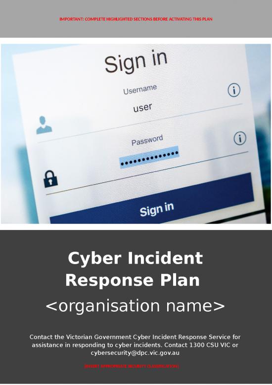 picture_Vicgov Cyber Incident Response Plan Template