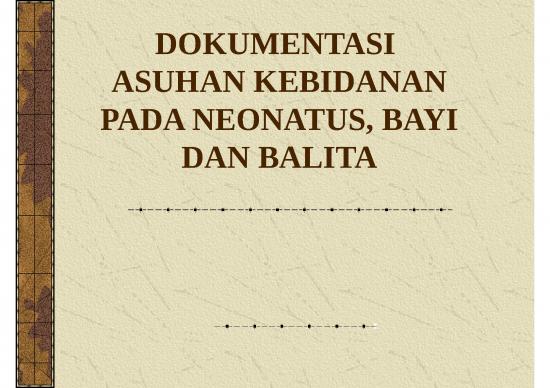 picture Dokumentasi Kebidanan Id 25431 | X Dokumentasi Asuhan Neonatus