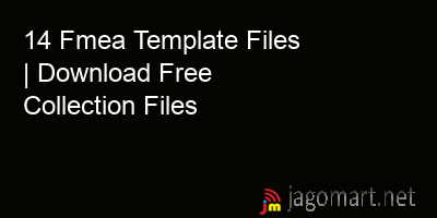 picture 14 Fmea Template Files | Download Free Collection Files