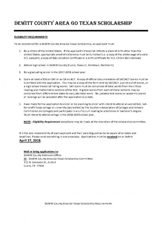 picture1_Go Texan Scholarship Id 27952 | 2018 Dewitt Agt Scholarship
