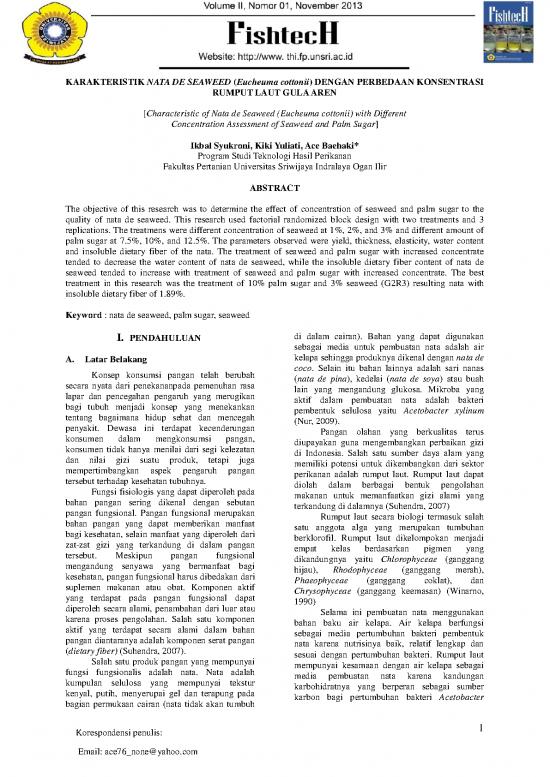 picture_Nata De Seaweed Id 26735 | 61109 Id Karakteristik Nata De Seaweed Eucheuma C