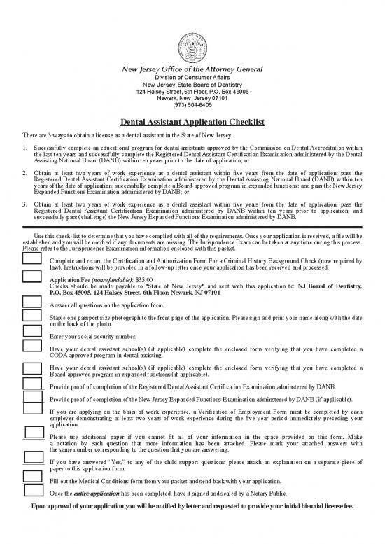 picture Dental Assistant Id 28345 | Application For Dental Assistant License