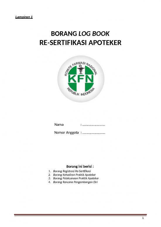 picture_Book Template Word Free Download 26860 | Borang Resertifikasi Kfn 2015 150 Skp