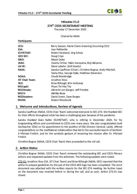 picture Minutes Of Meeting Template Doc 28855 | Ceos Sec 274 Minutes Final V0