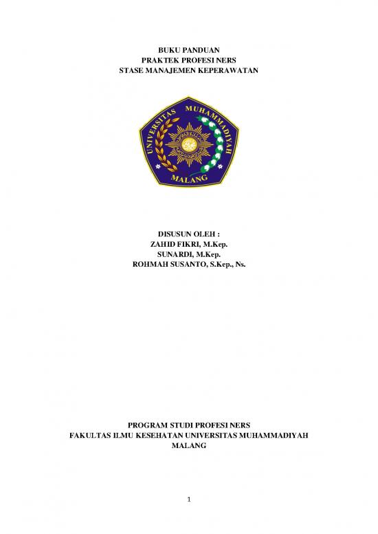 picture Manajemen Pdf 27851 | Fikri Sunardi Susanto Panduan Praktek Manajemen Keperawatan