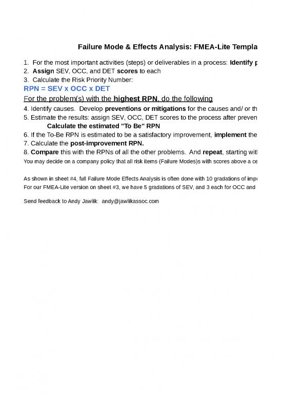 picture_Fmea Template | Fmea Lite Template
