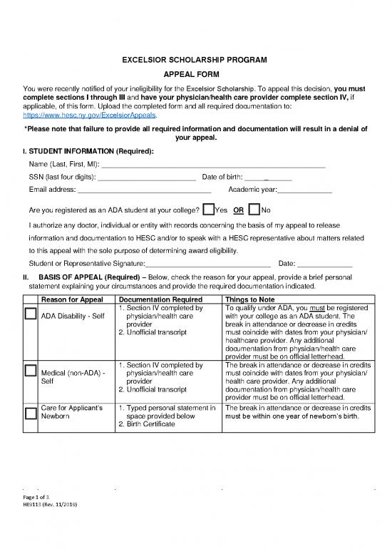 picture_Excelsior Scholarship Id 27961 | He9113 Excelsior Appeal Form