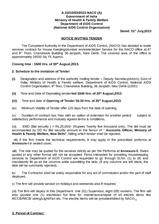 picture_House Building Spreadsheet 28621 | Housekeeping Tender 2013 1