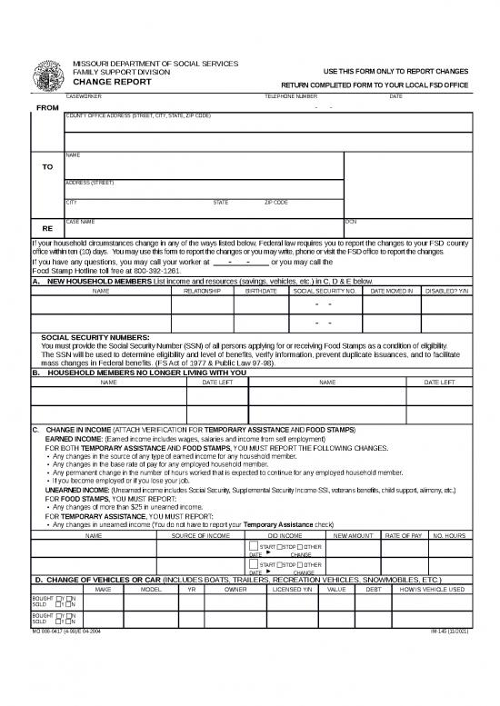 picture Report Template Doc 28915 | Im 145 Change Report 2