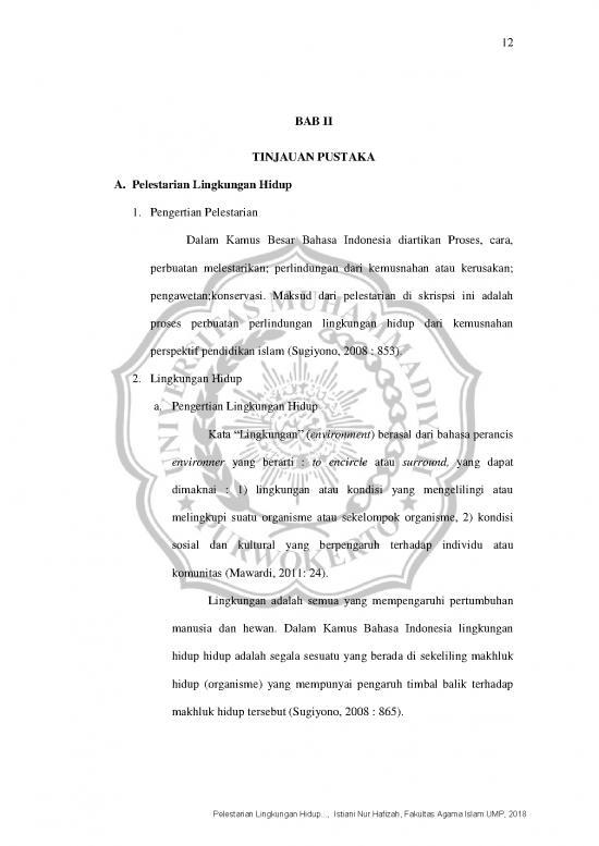 picture_Pelestarian Lingkungan Hidup Id 26720 | Istiani Nur Hafizah Bab Ii