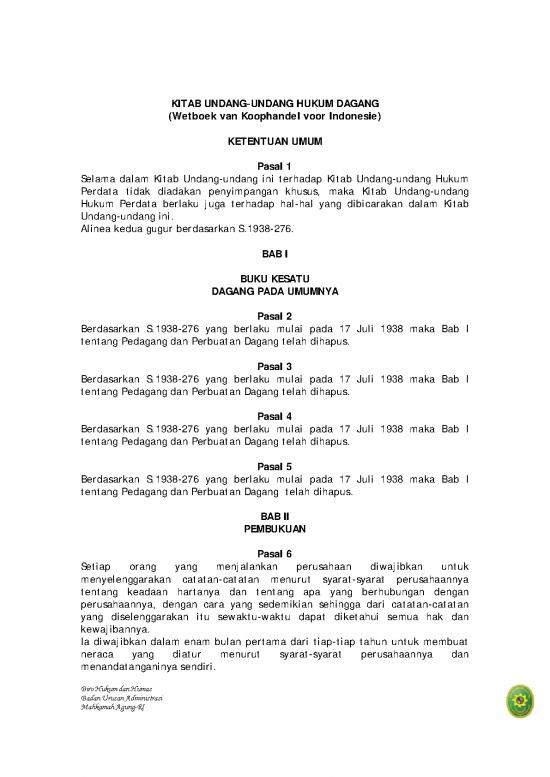 picture Hukum Dagang Id 27377 | Kitab Undang Undang Hukum Dagang