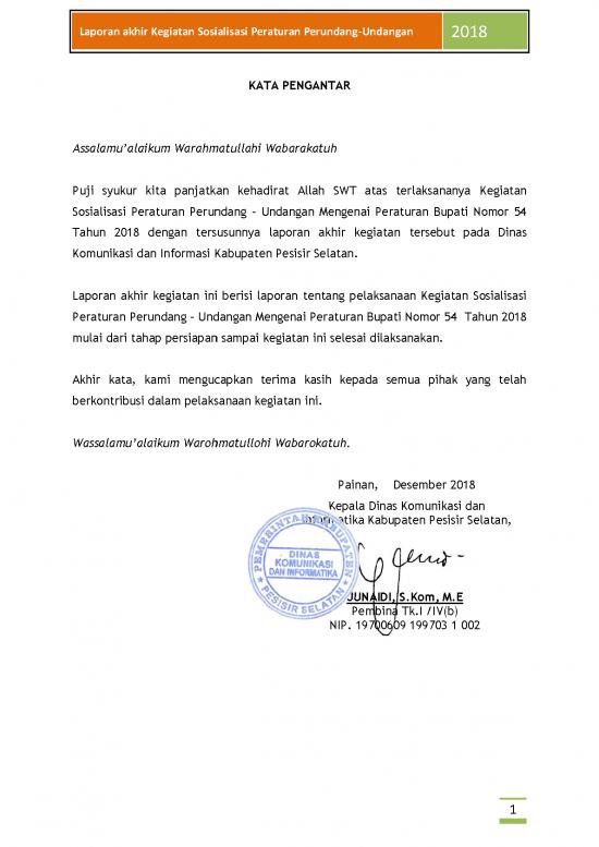 picture Laporan Sosialisasi | Laporan Kegiatan Sosialisasi Peraturan Perundang