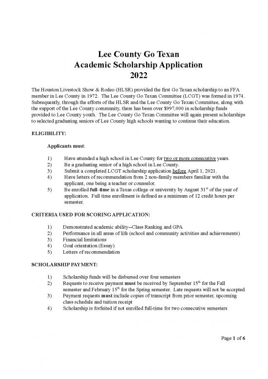 picture_Go Texan Scholarship Id 27937 | Lee County Go Texan Academic Scholarshidocx