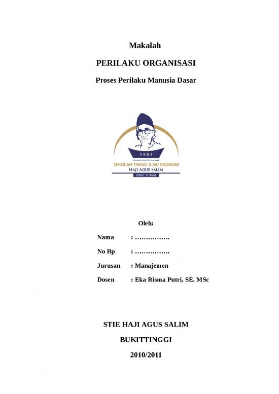 picture Makalah Perilaku Organisasi Id 26820 | Makalah Perilaku Organisasi Stie Has (proses Prilaku Manusia Dasar)