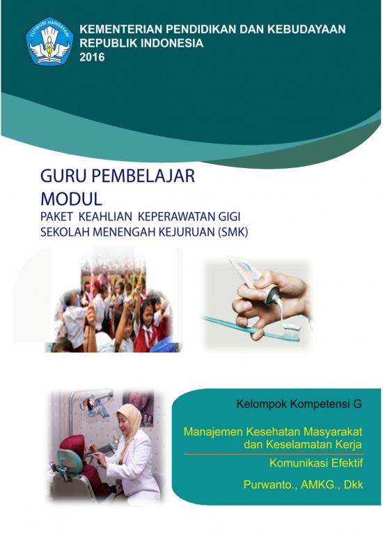 picture Pembelajaran Pdf 28328 | Modul Dental Asisten G