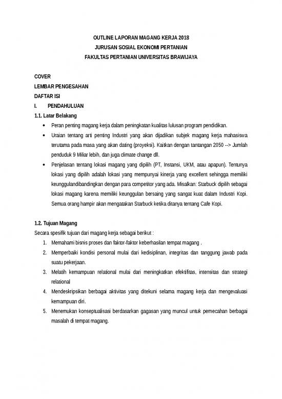 picture Laporan Magang Id 27003 | Outline Laporan Magang Kerja 2018 (baru)