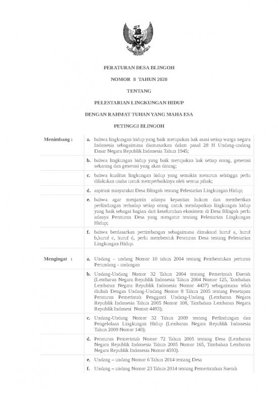 picture_Pelestarian Lingkungan Hidup Id 26699 | Peraturan Desa Blingoh Lingkungan Hidup