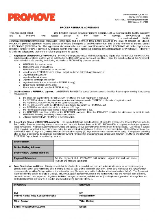 picture_Word Real Estate Templates 28712 | Promove Real Estate Broker Referral Agreement