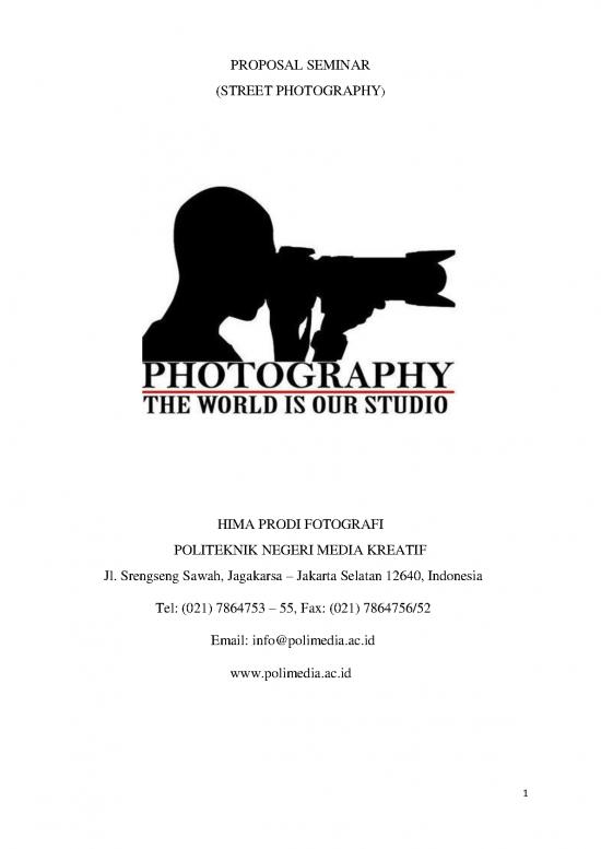 picture Proposal Photography Id 27143 | Proposal Seminar Street Fotography