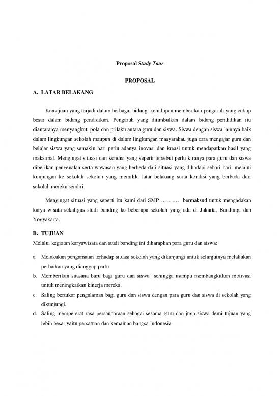 picture Proposal Study Tour Id 27569 | Proposal Study Tour
