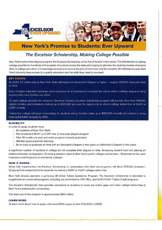 picture Excelsior Scholarship Id 27957 | Summary