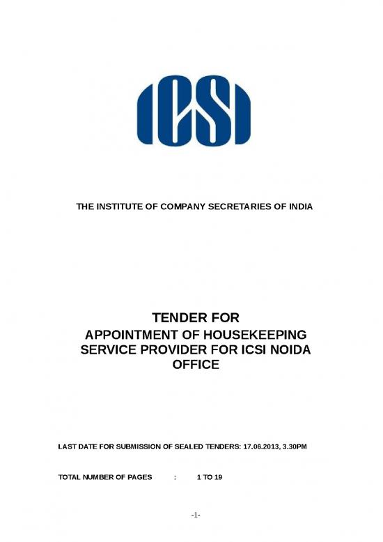 picture_Company Presentation Template 28651 | Tender Housekeeping Services Noida