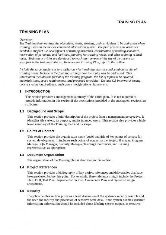 picture Training Plan Template 28388 | Tng Plan