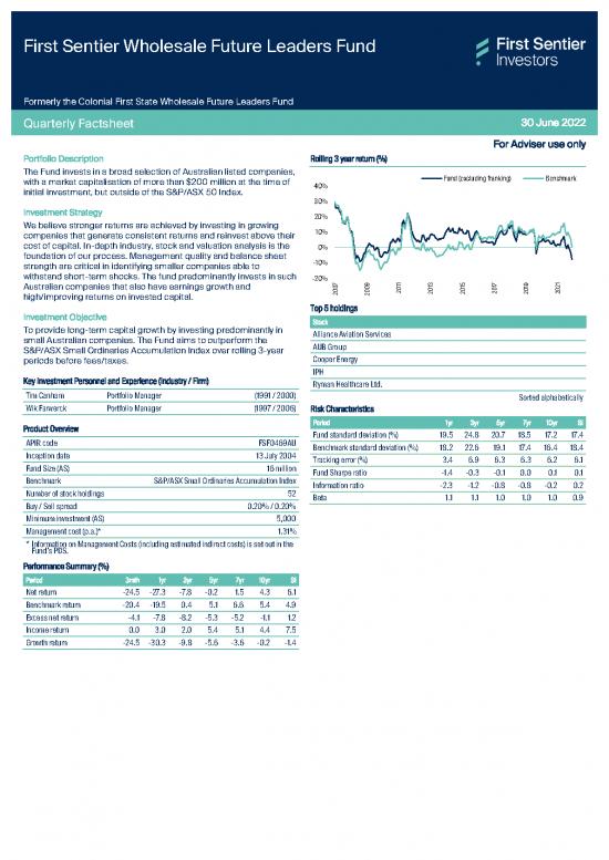 picture Stock Sheet Template 28072 | Wholesale Future Leaders Fund Individual Quarterly