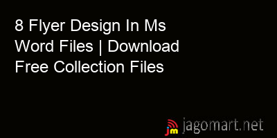 picture 8 Flyer Design In Ms Word Files | Download Free Collection Files