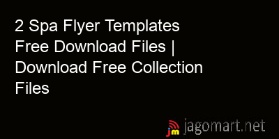 picture 2 Spa Flyer Templates Free Download Files | Download Free Collection Files