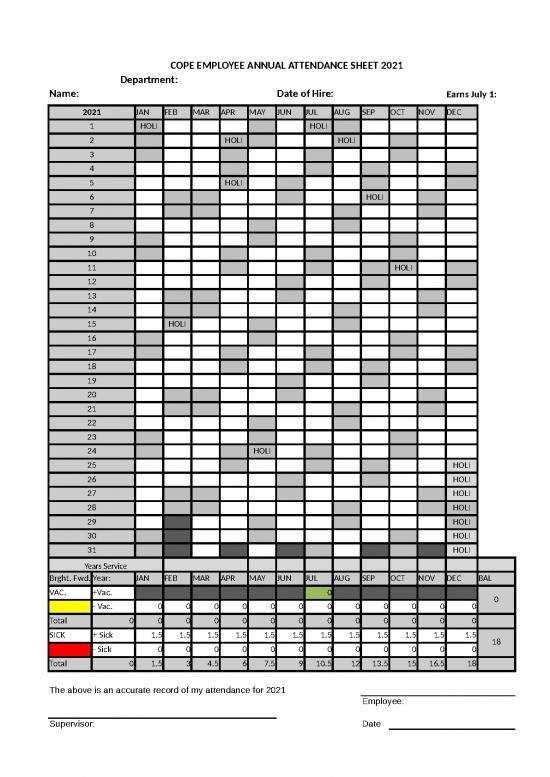 picture Excel Sheet Download 31145 | 2021 Attendance   Cope