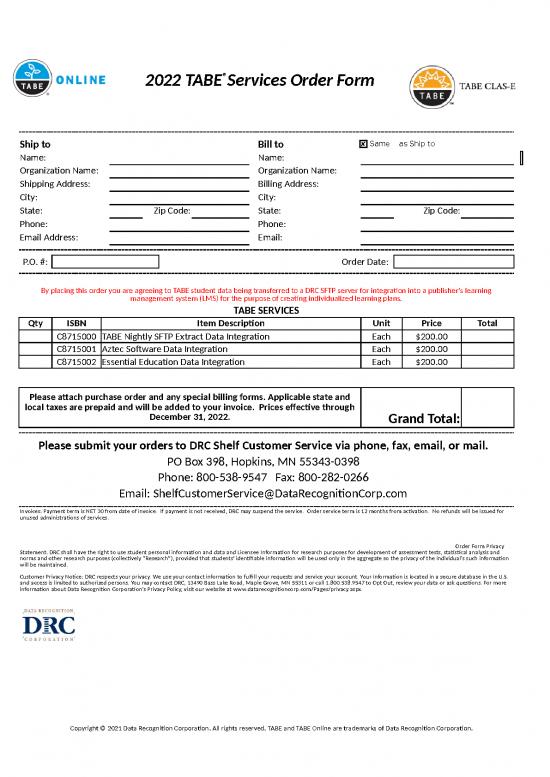 picture Billing Format In Excel Free Download 30939 | 2022 Tabe Services Orderform