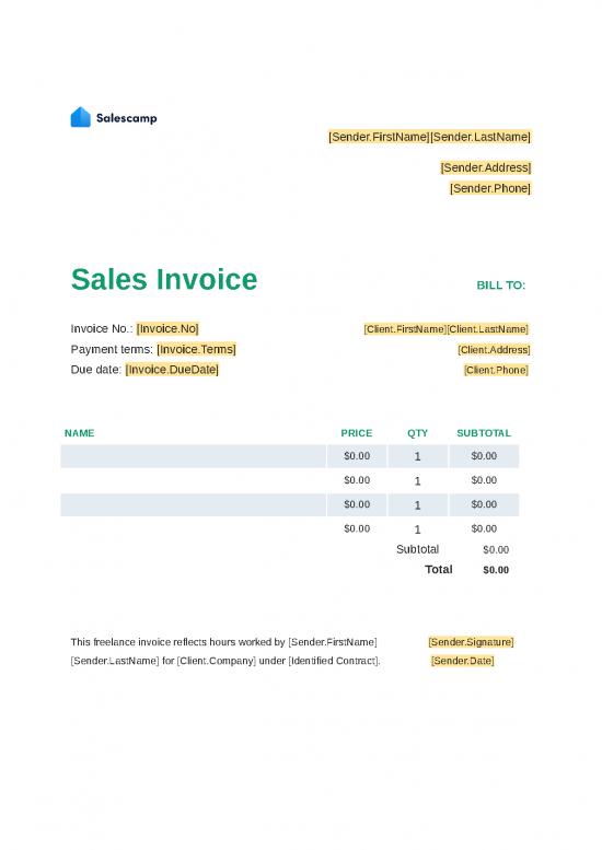 picture Bill Format In Word 30332 | 61dd51f4ec69bb8c29f0b5c9 Sales Invoice Template