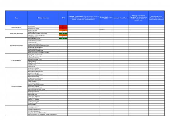 picture Accounting In Excel Format Free Download 30896 | Ac Business Continuity Management Template Annex 2   Business Impact Analysis
